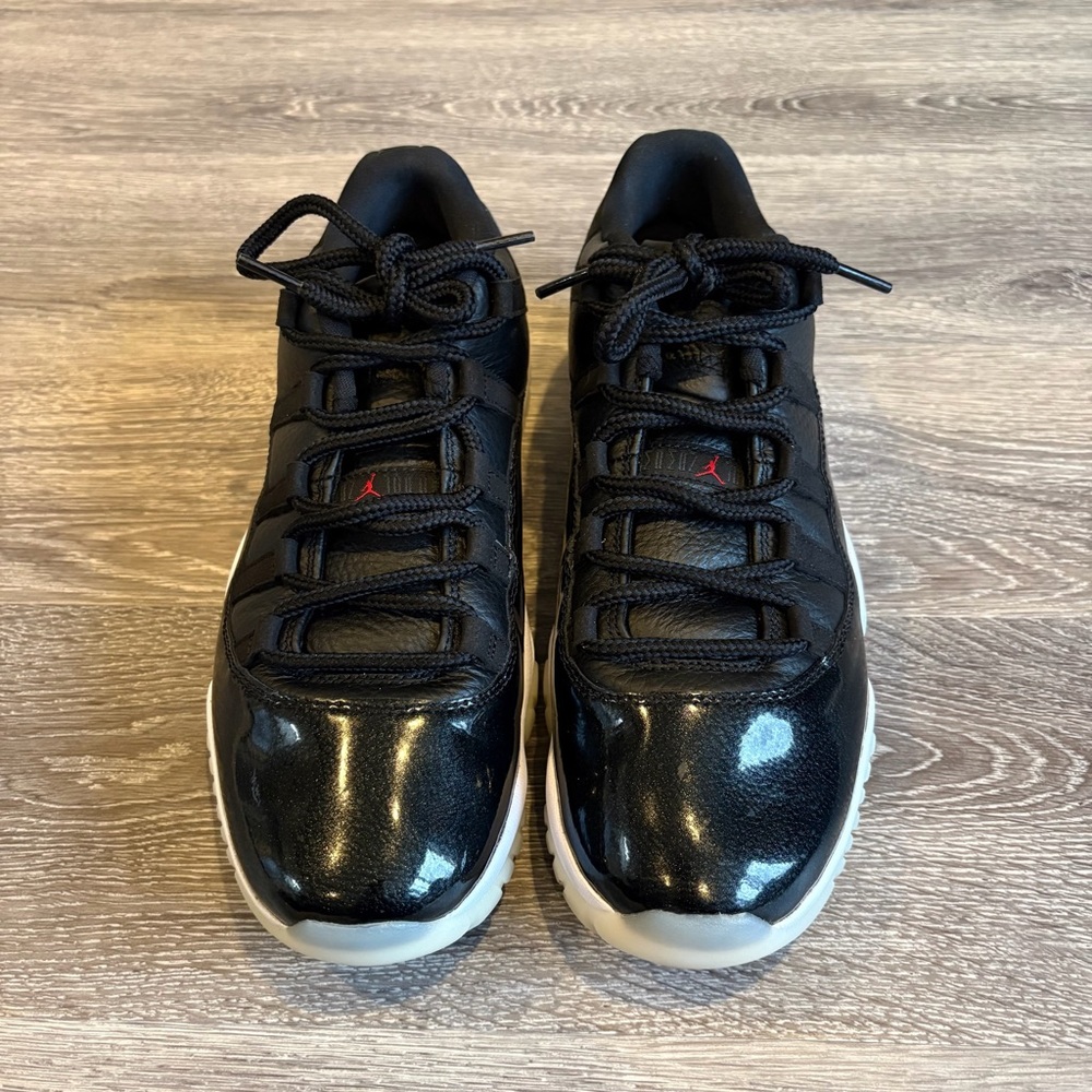 Nike Air Jordan 11 Retro Low 72-10 Black Gym Red AV2187-001 Sz 10.5